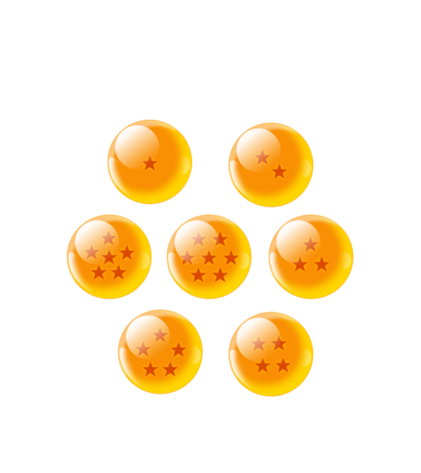 dragonballs model alb pe tricou