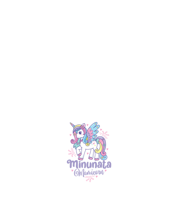 Minunata Mamicorn model roz deschis pe tricou