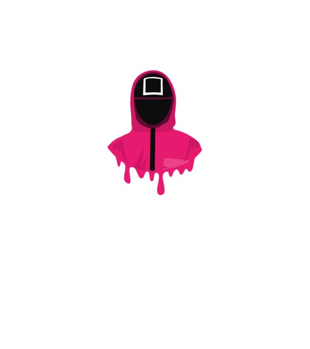 squid game square model negru pe tricou