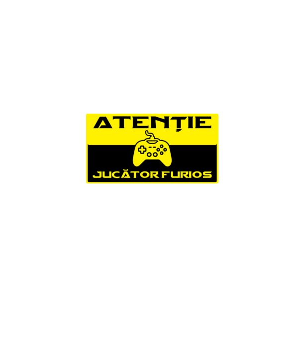 Atenție! Jucător furios model negru pe tricou