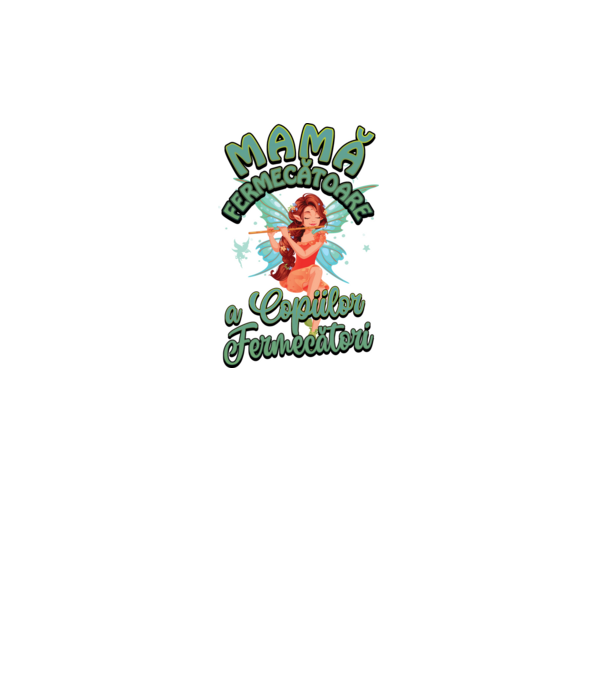 Mamă fermecătoare a copiilor fermecători model alb pe tricou