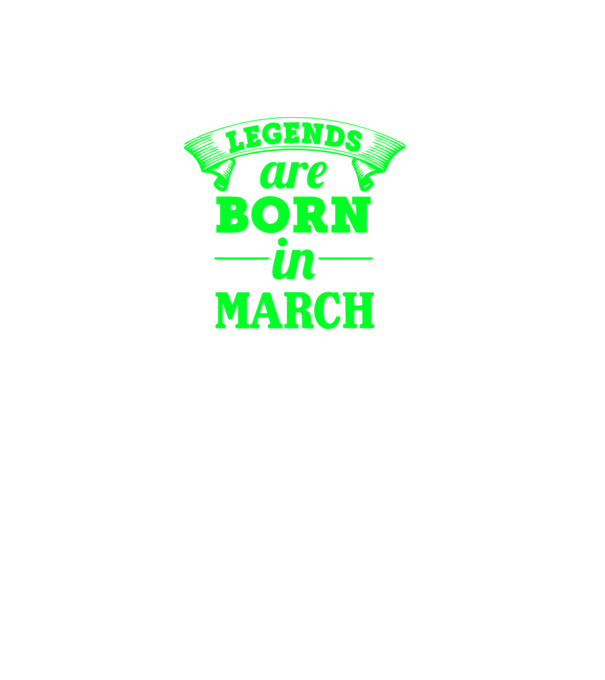 Legends are born in March model negru pe tricou