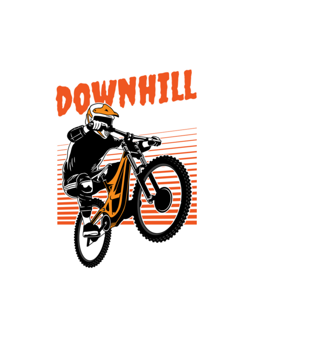 TR Downhill model negru pe tricou