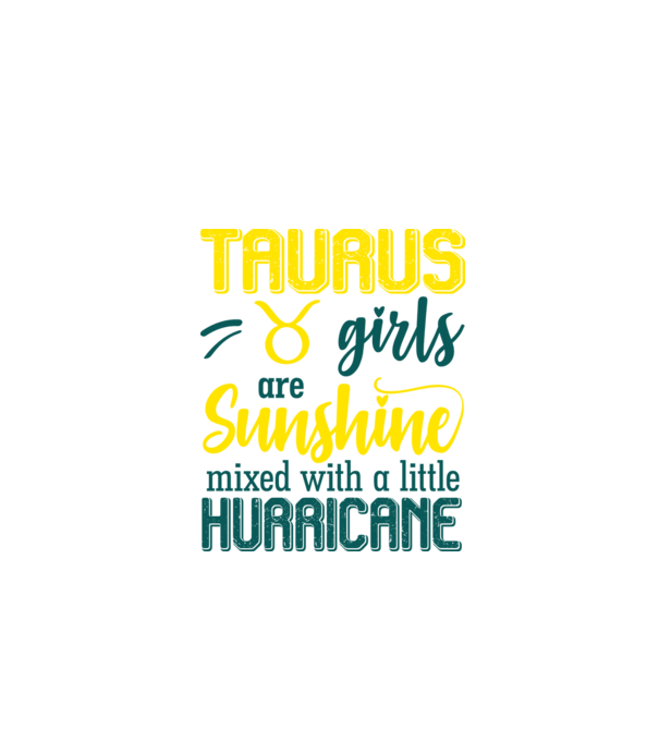 Sunshine with Hurricane TAURUS model negru pe tricou