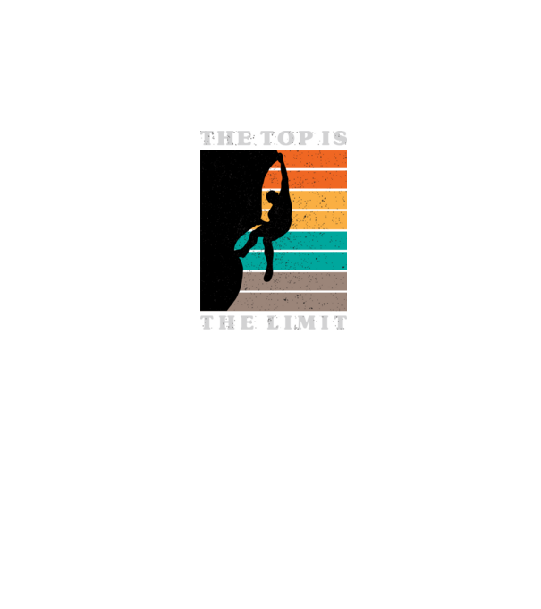 The Top is the limit model negru pe tricou