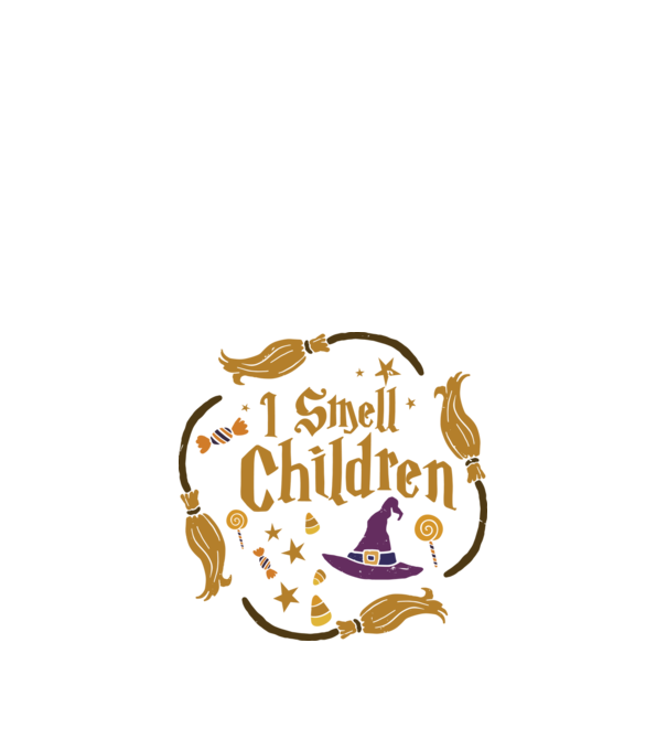 I smell children model negru pe tricou