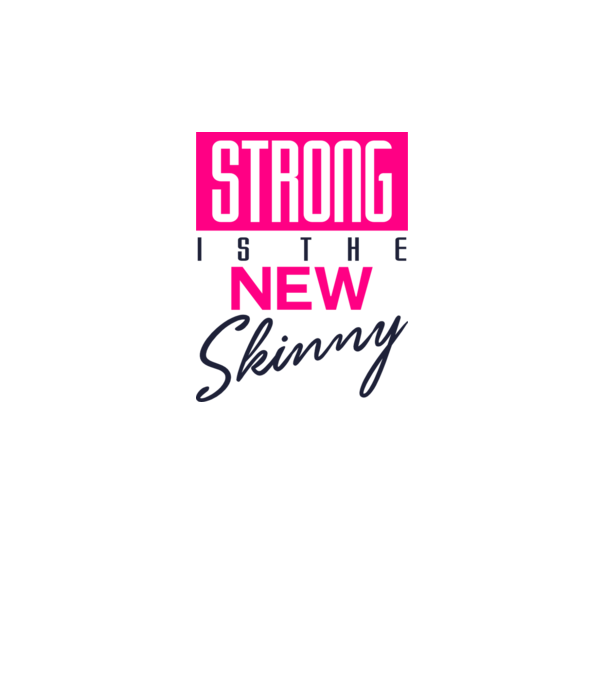 Strong is the new skinny model galben neon pe tricou