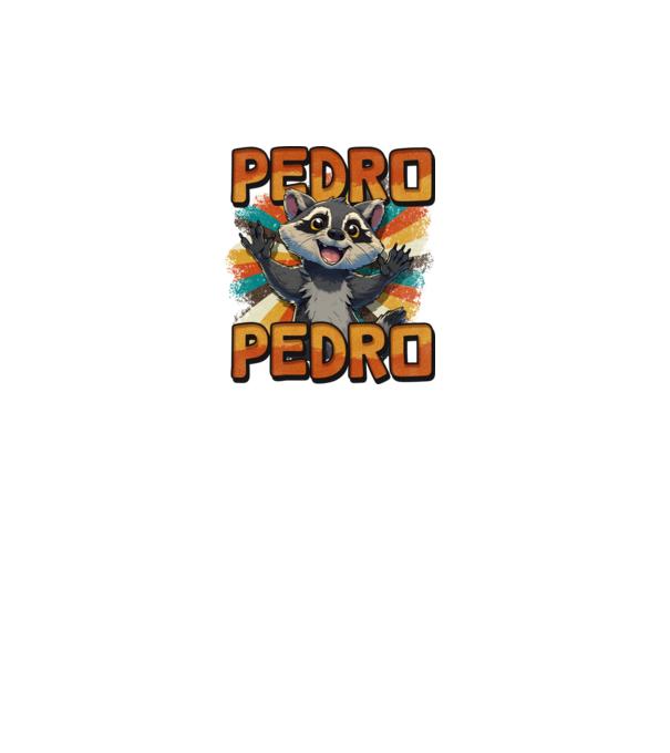 Retro Pedro model turcoaz pe tricou