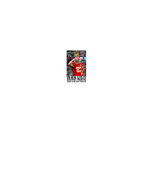 Taylor Swift Eras Travis Kelce model alb pe tricou
