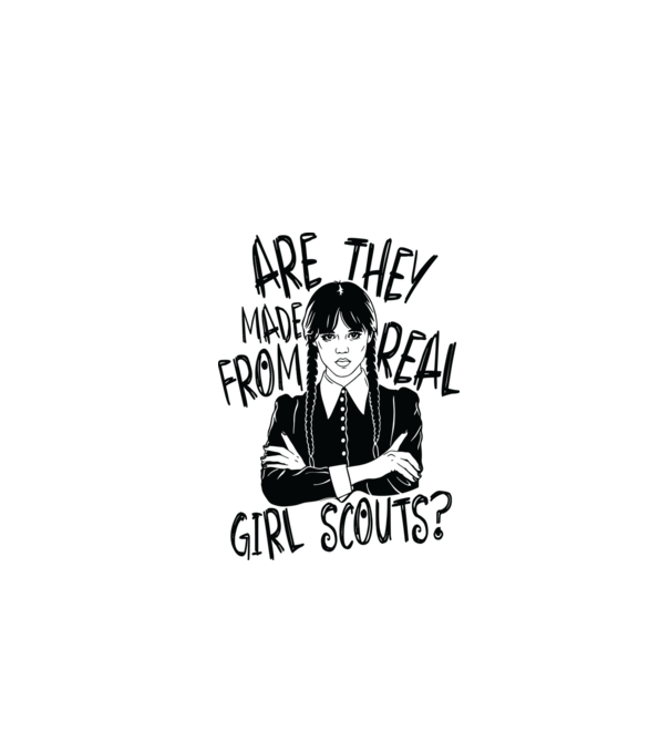 Are the made from real girl scouts model alb pe tricou