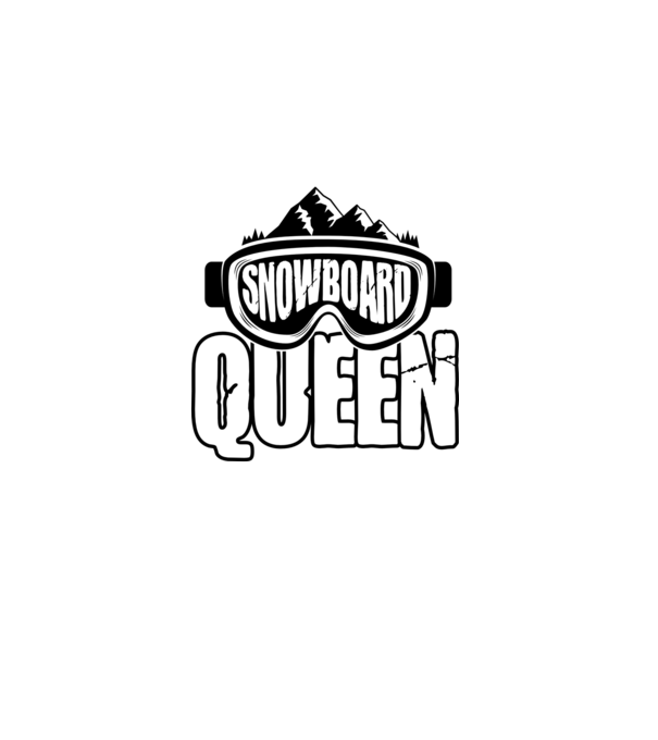 snowboard queen 01 model negru pe tricou