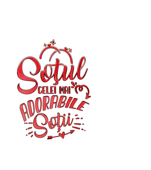 Soțul celei mai adorabile soții model alb pe tricou