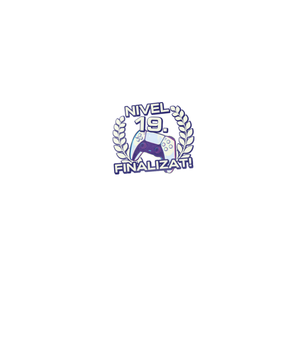 Nivel 19 finalizat! model negru pe tricou
