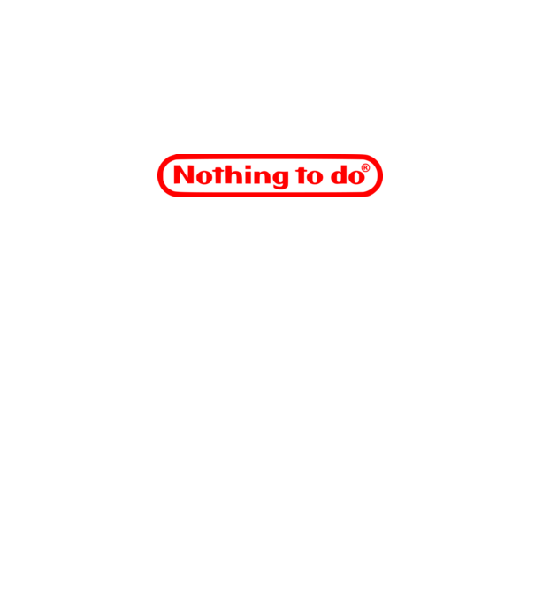 Nothing to do model alb pe tricou