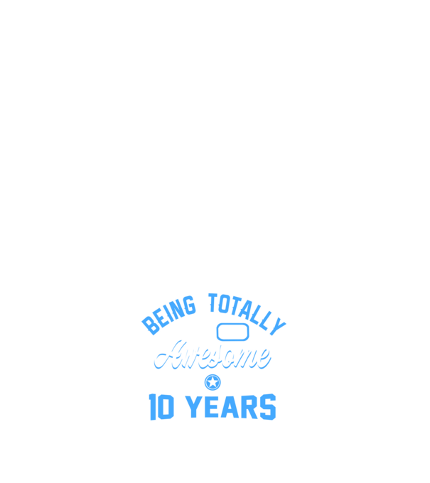Being totally awesome 10 model alb pe tricou