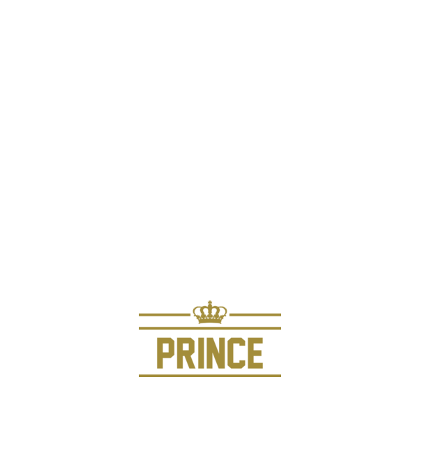 Prince model alb pe tricou