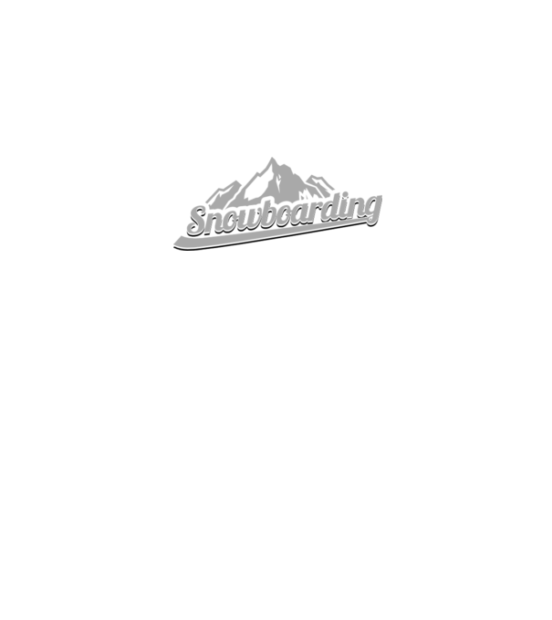 Snowboarding model alb pe tricou