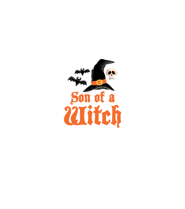 Son of a witch model alb pe tricou