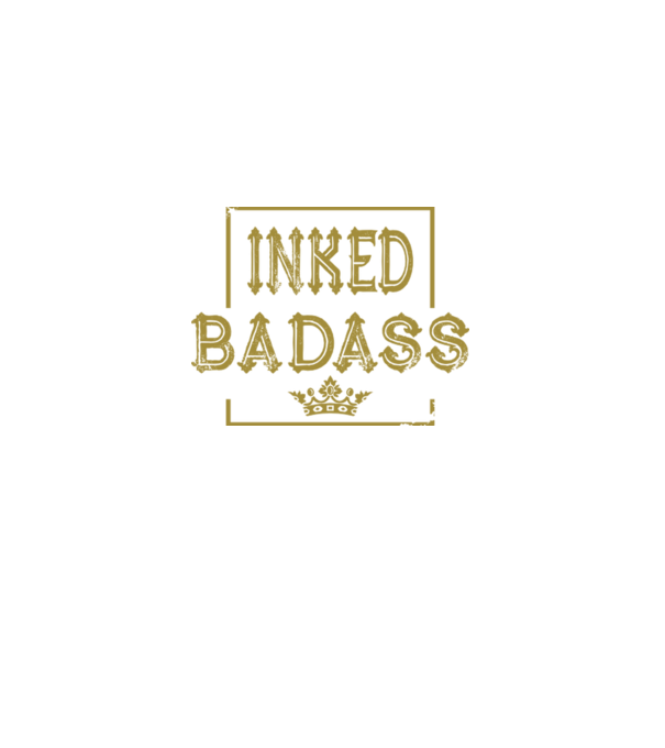 Inked Badass model negru pe tricou