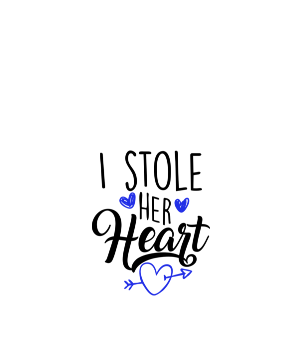 Cuplu I stole her heart model alb pe tricou