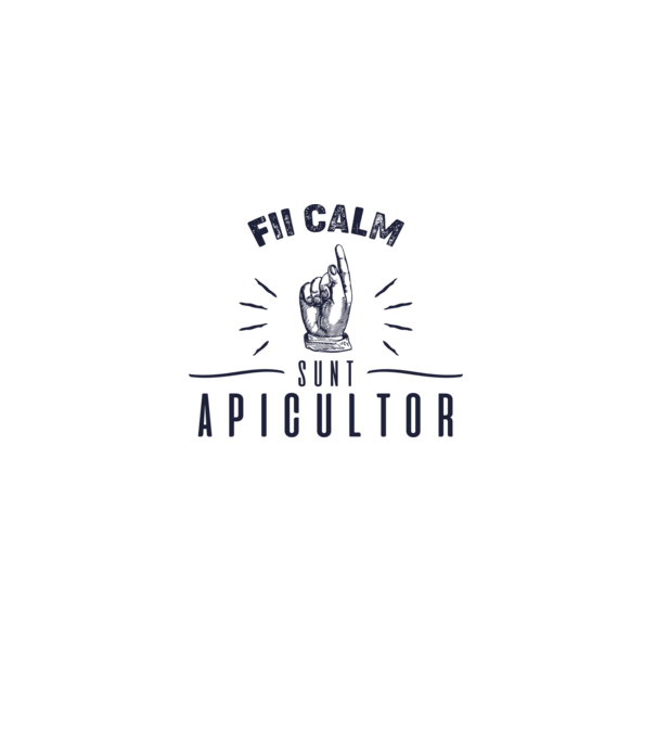 Fii calm.... sunt apicultor model gri pe tricou