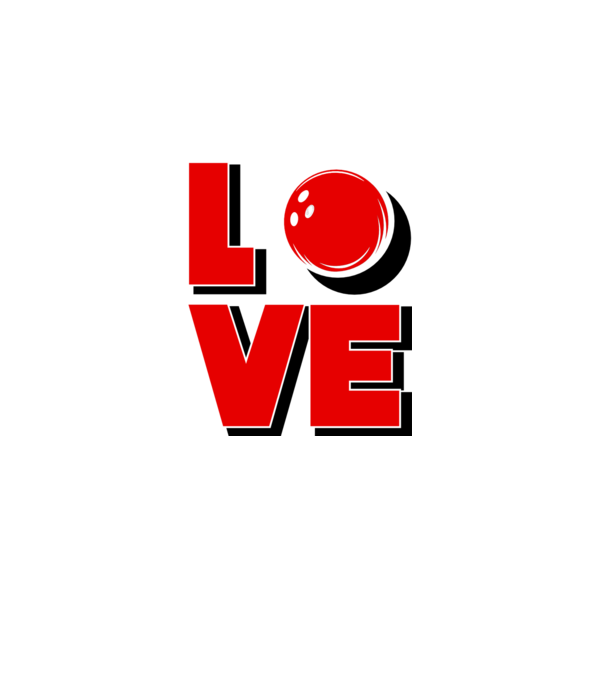 Love bowling model gri pe tricou