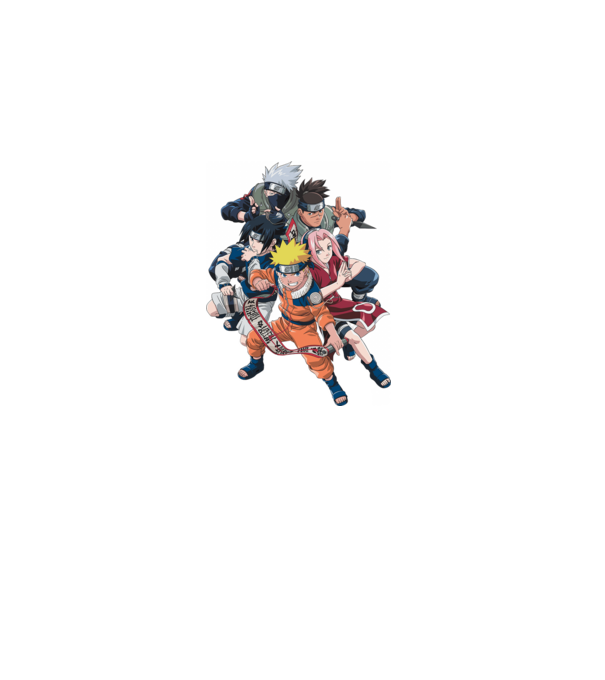 NARUTO model negru pe tricou