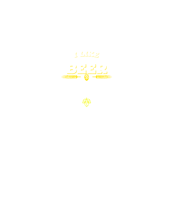 i like beer model negru pe tricou