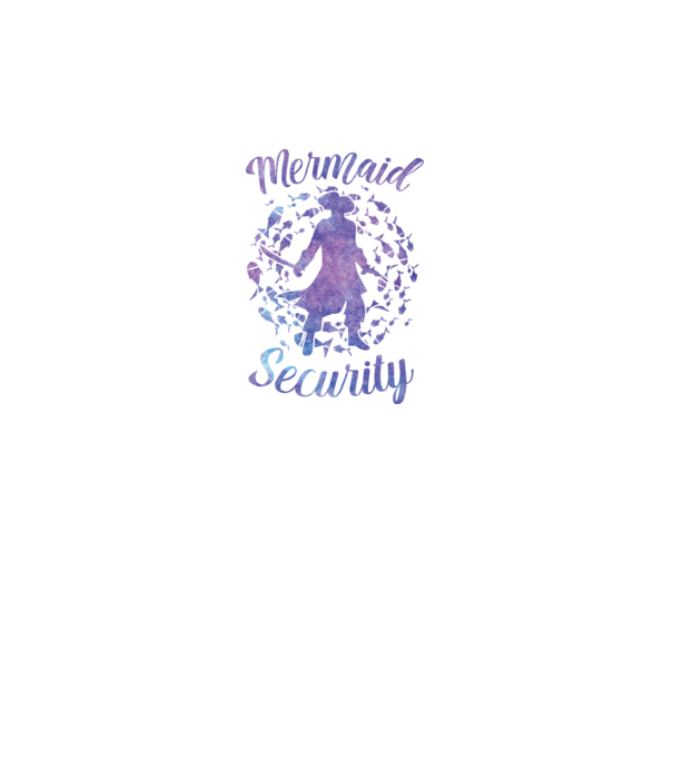 Mermaid Security boys aquarell model gri pe tricou