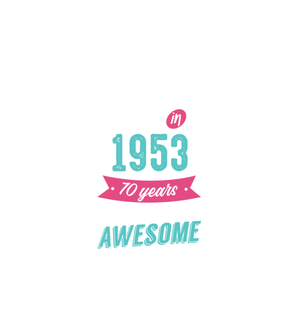 Made in 1953 model negru pe tricou