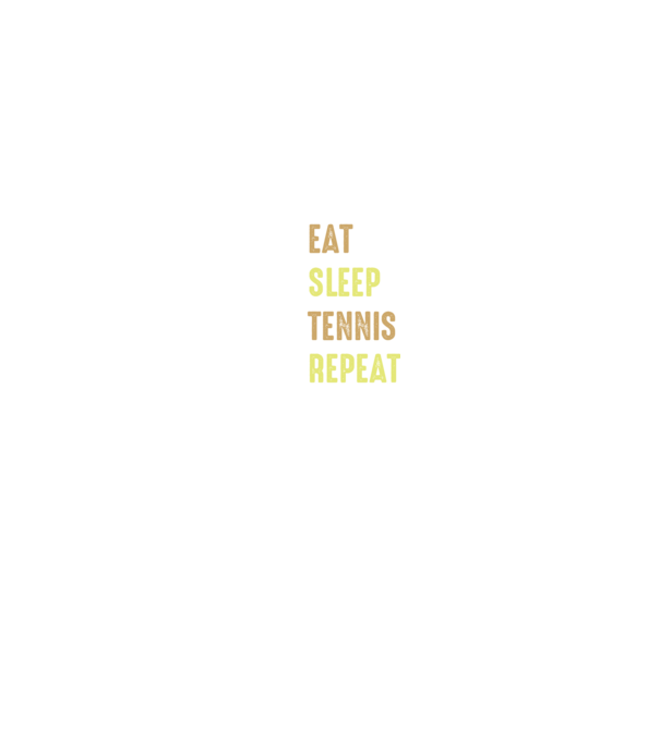 eat sleep tennis repeat model negru pe tricou