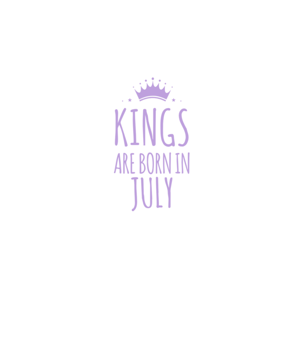 Kings are born in - July model gri închis pe tricou