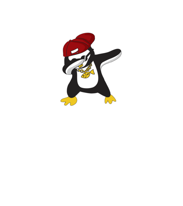 Pinguin DAB model albastru jeanși pe tricou