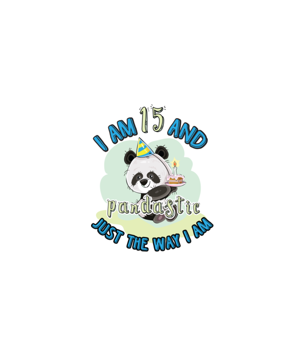 PANDASTIC 15 model alb pe tricou