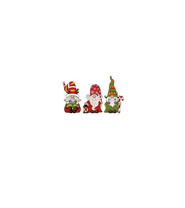 Xmas gnomes 2 model negru pe tricou