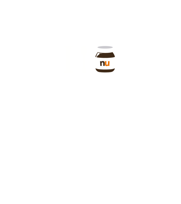 i love nutella model alb pe tricou