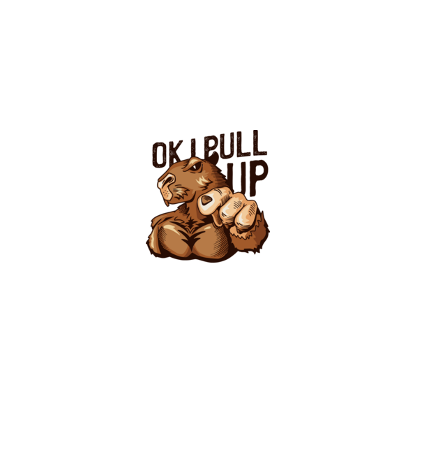 Muscular Capybara - capibară model gri pe tricou