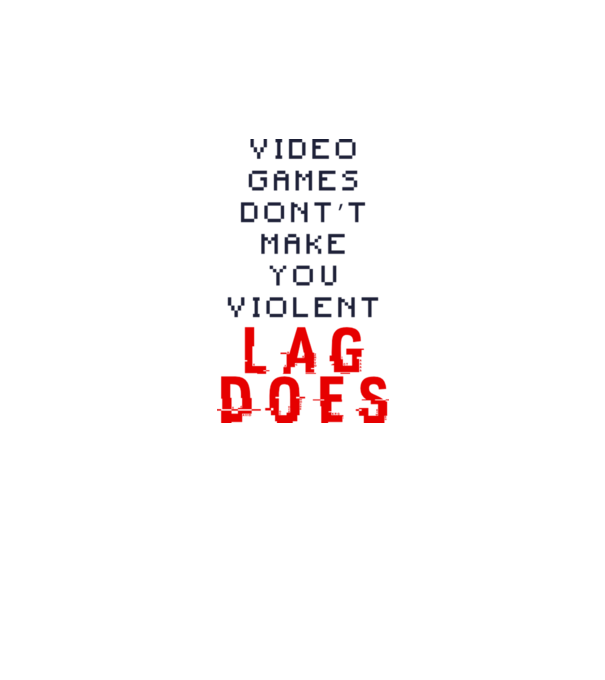 Violent lag model alb pe tricou