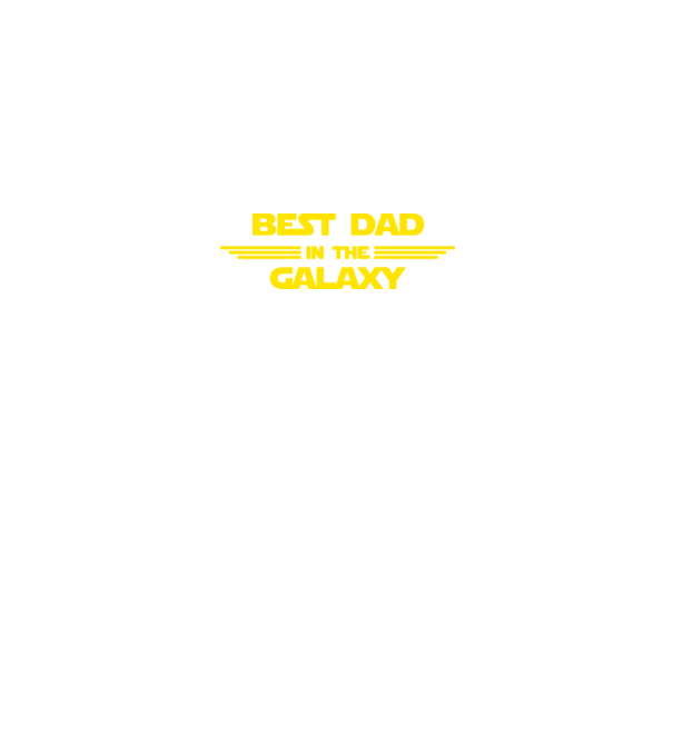 Best dad in the galaxy model negru pe tricou