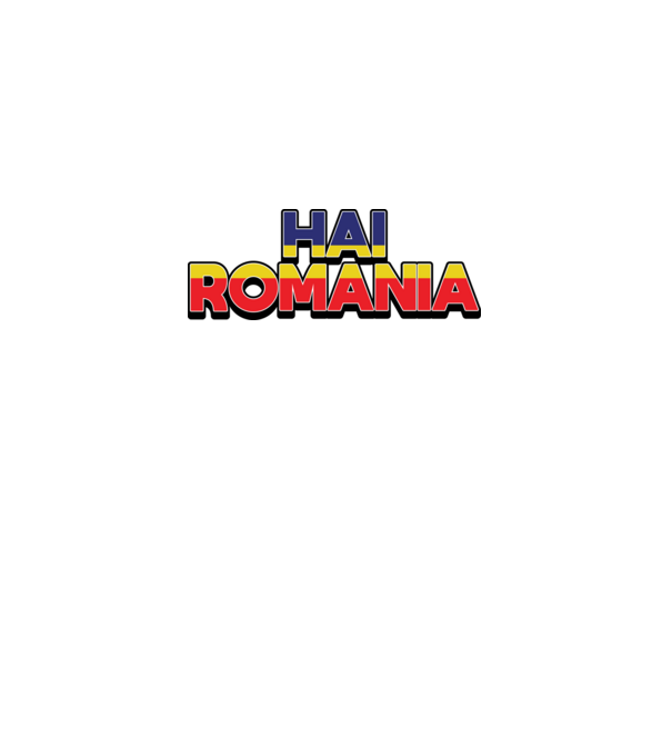 Subtitlu Hai Romania model alb pe tricou