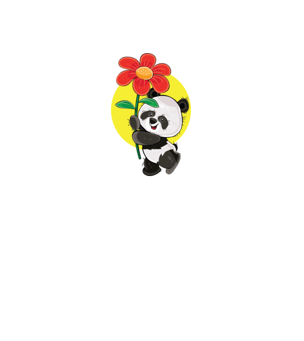 Dragoste panda model negru pe tricou