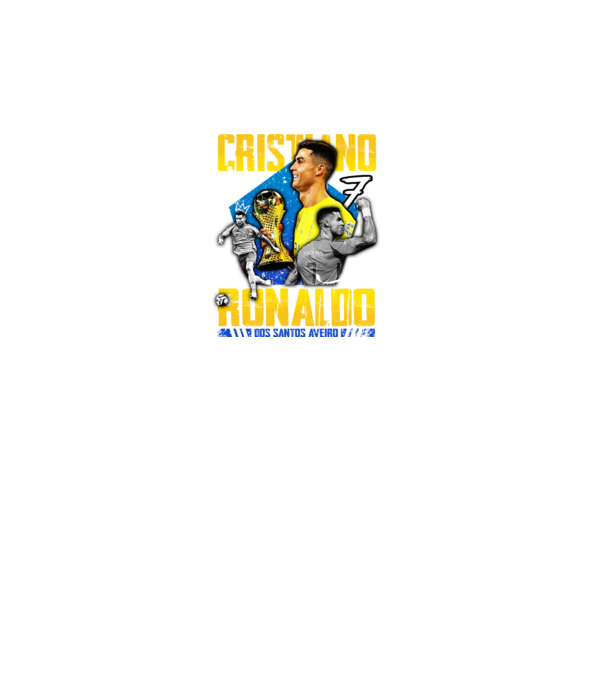 Ronaldo tribute model negru pe tricou
