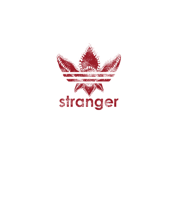 stranger things logo model negru pe tricou
