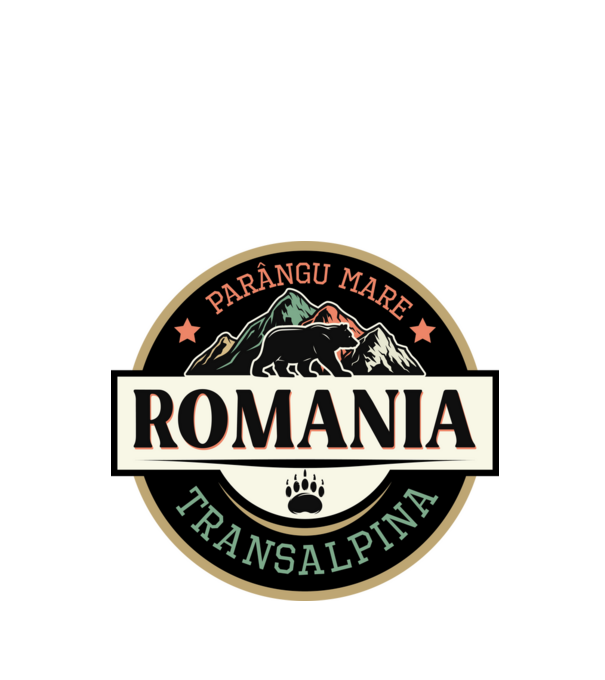 România transalpina model negru pe tricou