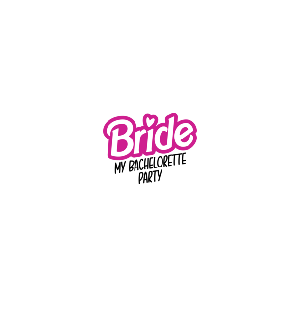 Bride Barbie model alb pe tricou