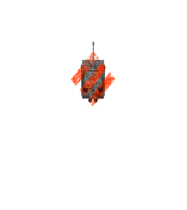 PZVI Tiger 1 heavy wot class model gri pe tricou