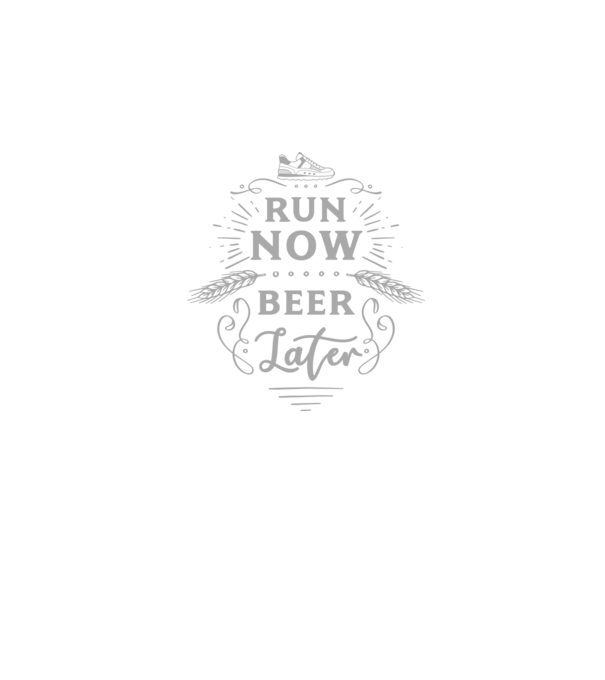 Run now beer later vintage model negru pe tricou