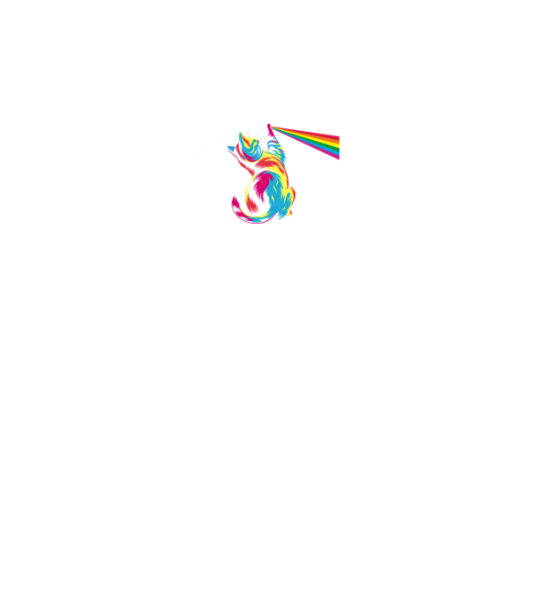 Pisica prismă model gri pe tricou