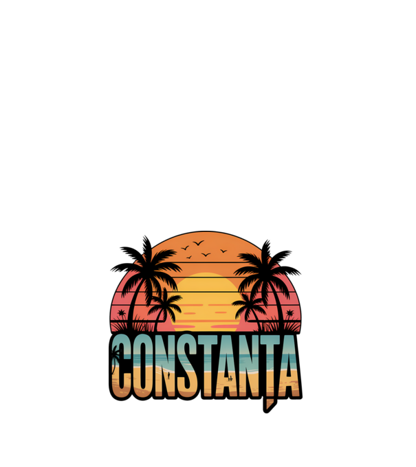 Constanța model alb pe tricou