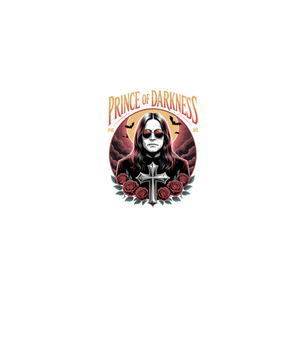 Prince of Darkness model negru pe tricou